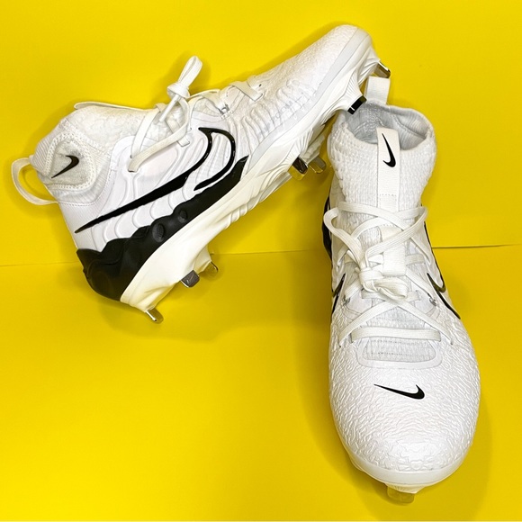 Nike Alpha Huarache NXT Men's Baseball Cleats Size 7 DJ6517-101 White Blue Tint - Picture 1 of 7